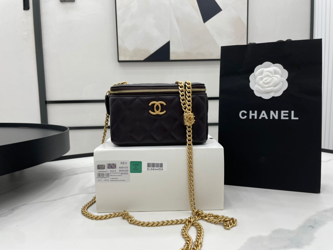 CHL - Small Vanity Case Purple For Women Bags 5.9in/15LO
