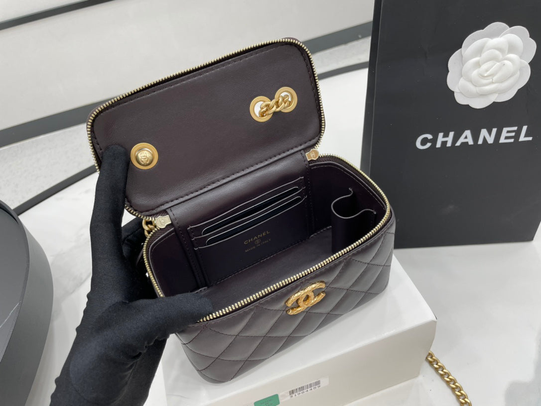 CHL - Small Vanity Case Purple For Women Bags 5.9in/15LO