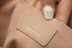 SMALL TRAVEL VANITY CASE BEIGE LAMBSKIN